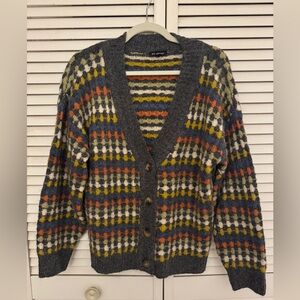 Blu Pepper Charcoal Knit Cardigan